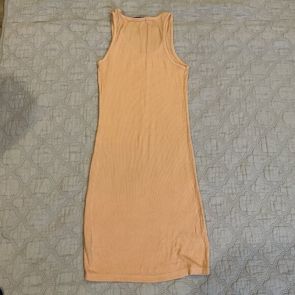 Talentless Women’s Ribbed Modal Tank Mini Stretchy Dress Orange Size Small fit - Picture 11 of 11